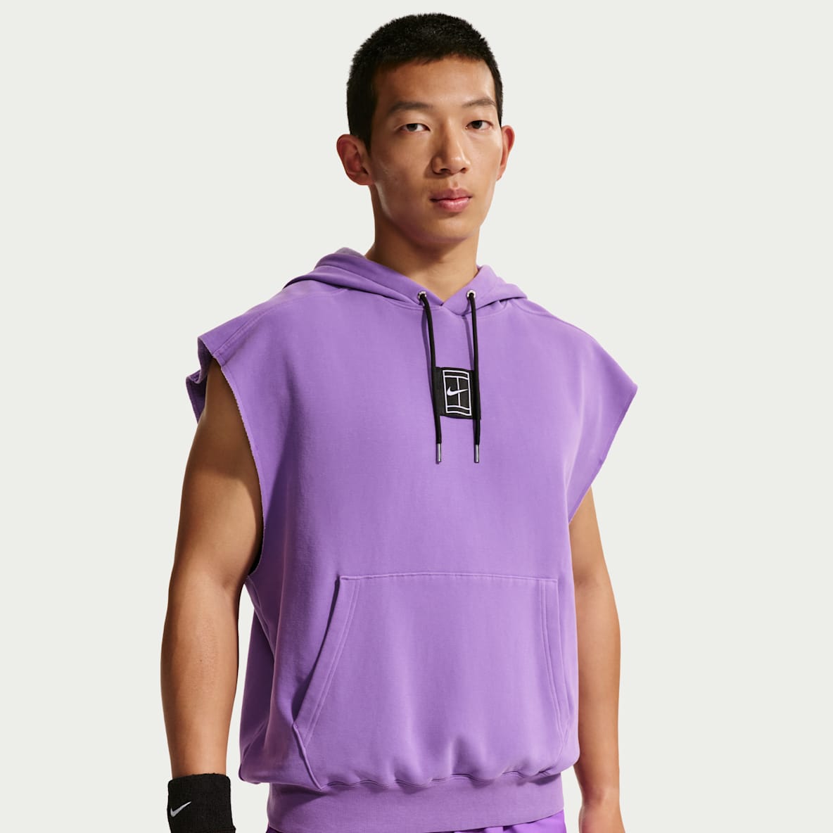 NikeCourt Slam 卡洛斯·阿尔卡拉斯同款男子网球加绒无袖套头连帽衫