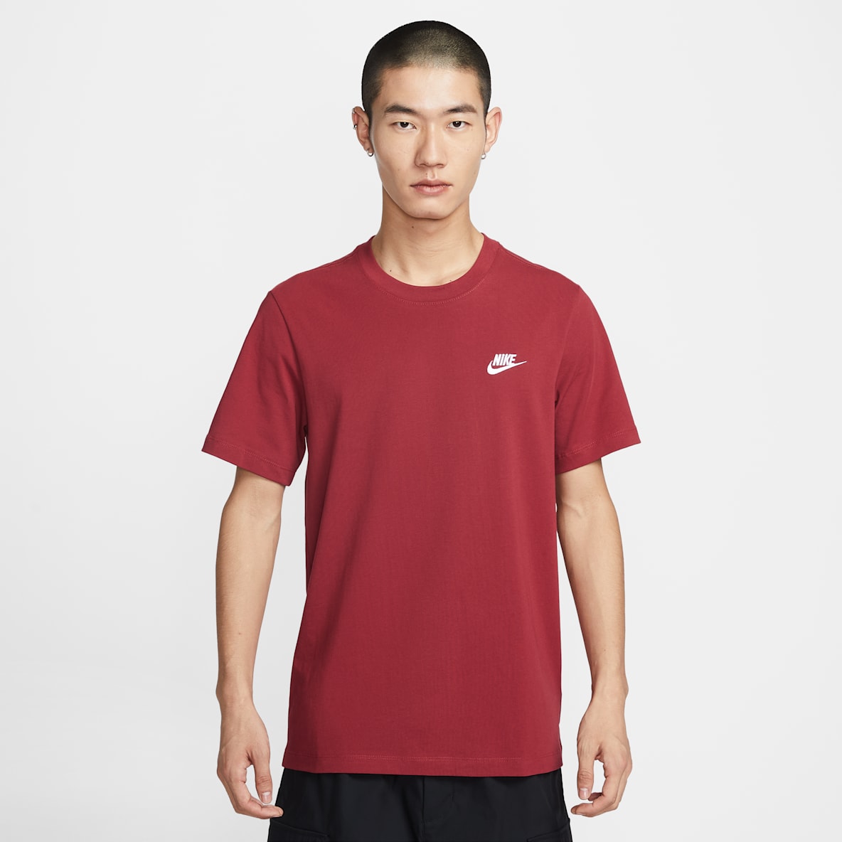Nike Sportswear Club 男子刺绣柔软纯棉短袖T恤