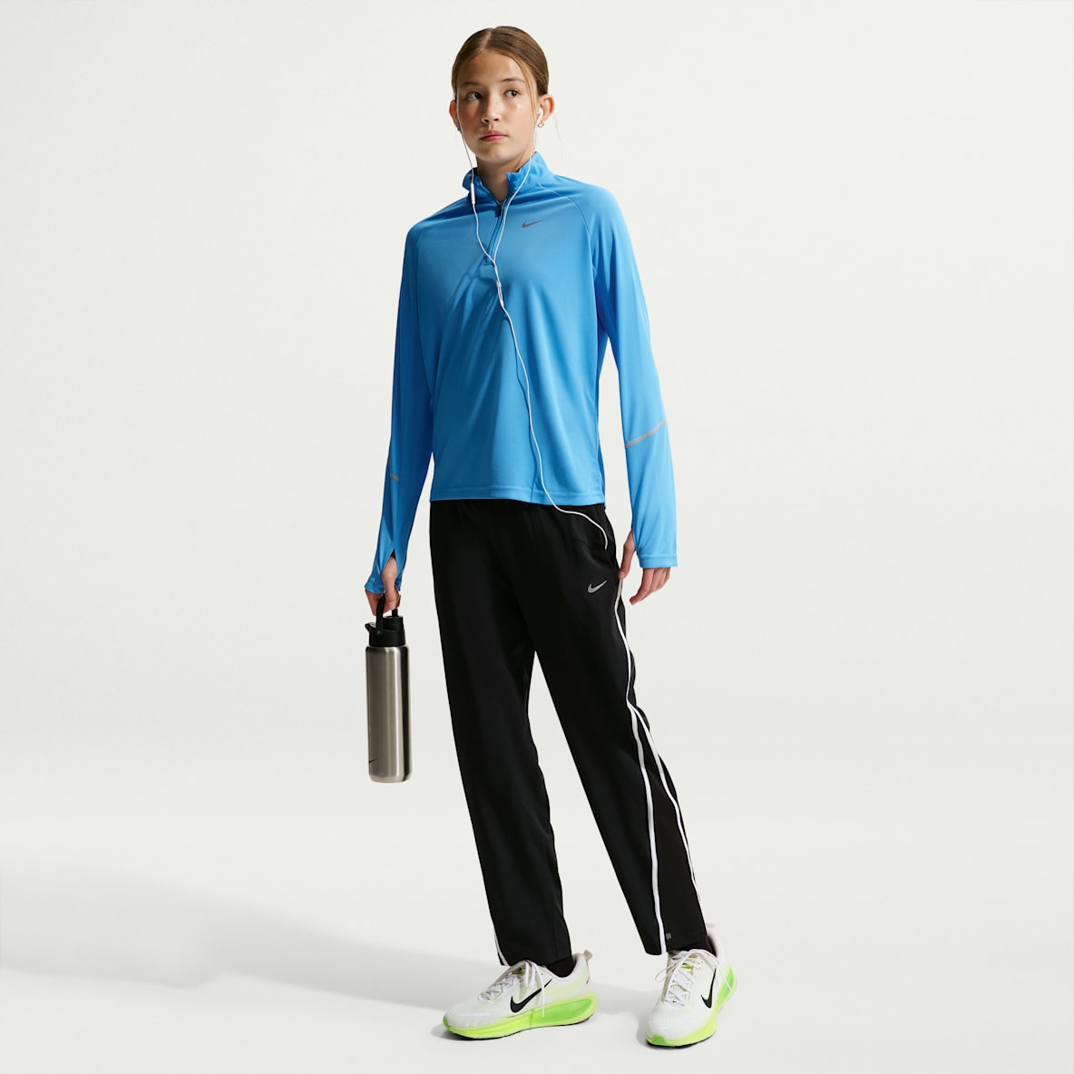 Nike Tempo Dri-FIT 大童（女孩）速干中腰九分裤