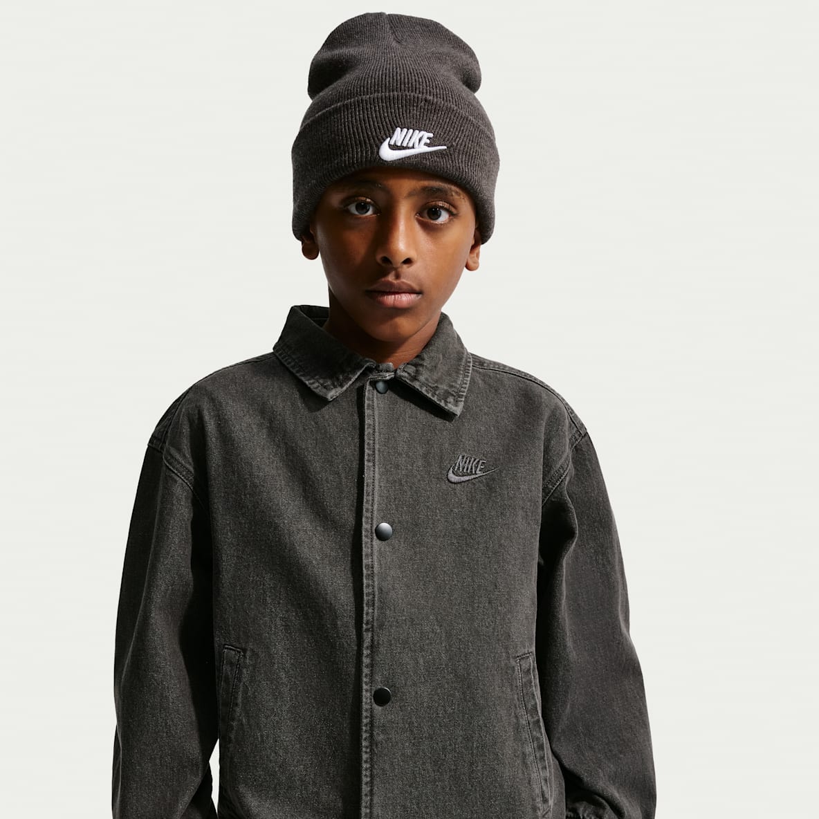 Nike Sportswear Collection 大童牛仔教练夹克