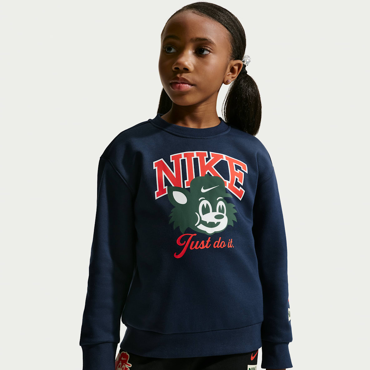 Nike 幼童柔软加绒圆领上衣