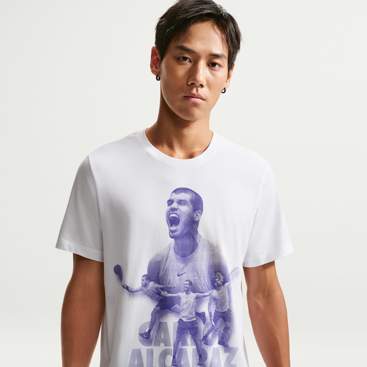 Carlos Alcaraz NikeCourt Dri-FIT 卡洛斯·阿尔卡拉斯男子速干印花短袖网球T恤