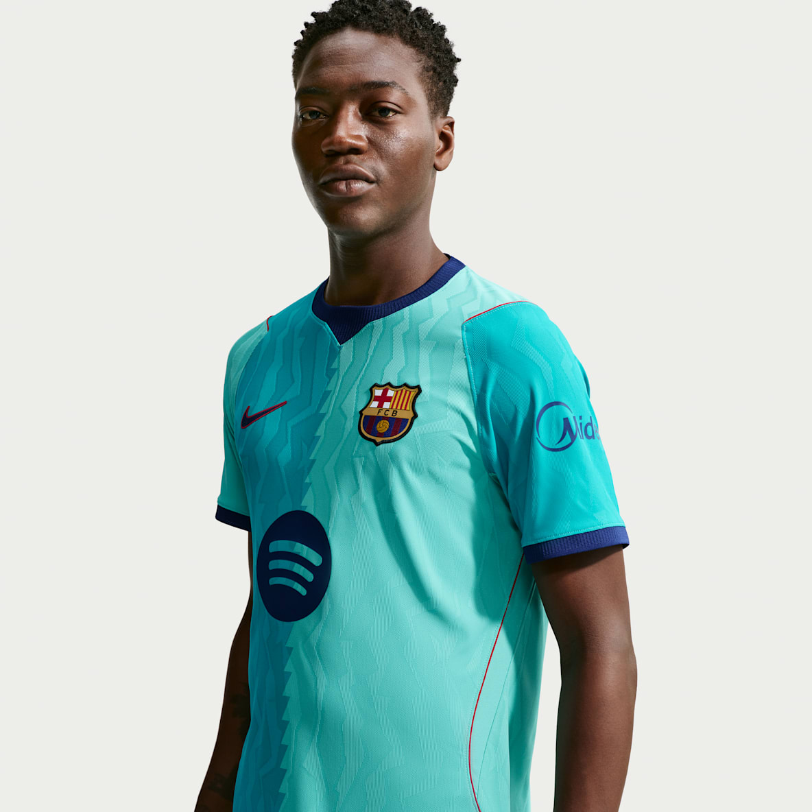 2026/27 赛季巴萨第三球衣球员版 Nike Aero-FIT 男子短袖足球球衣