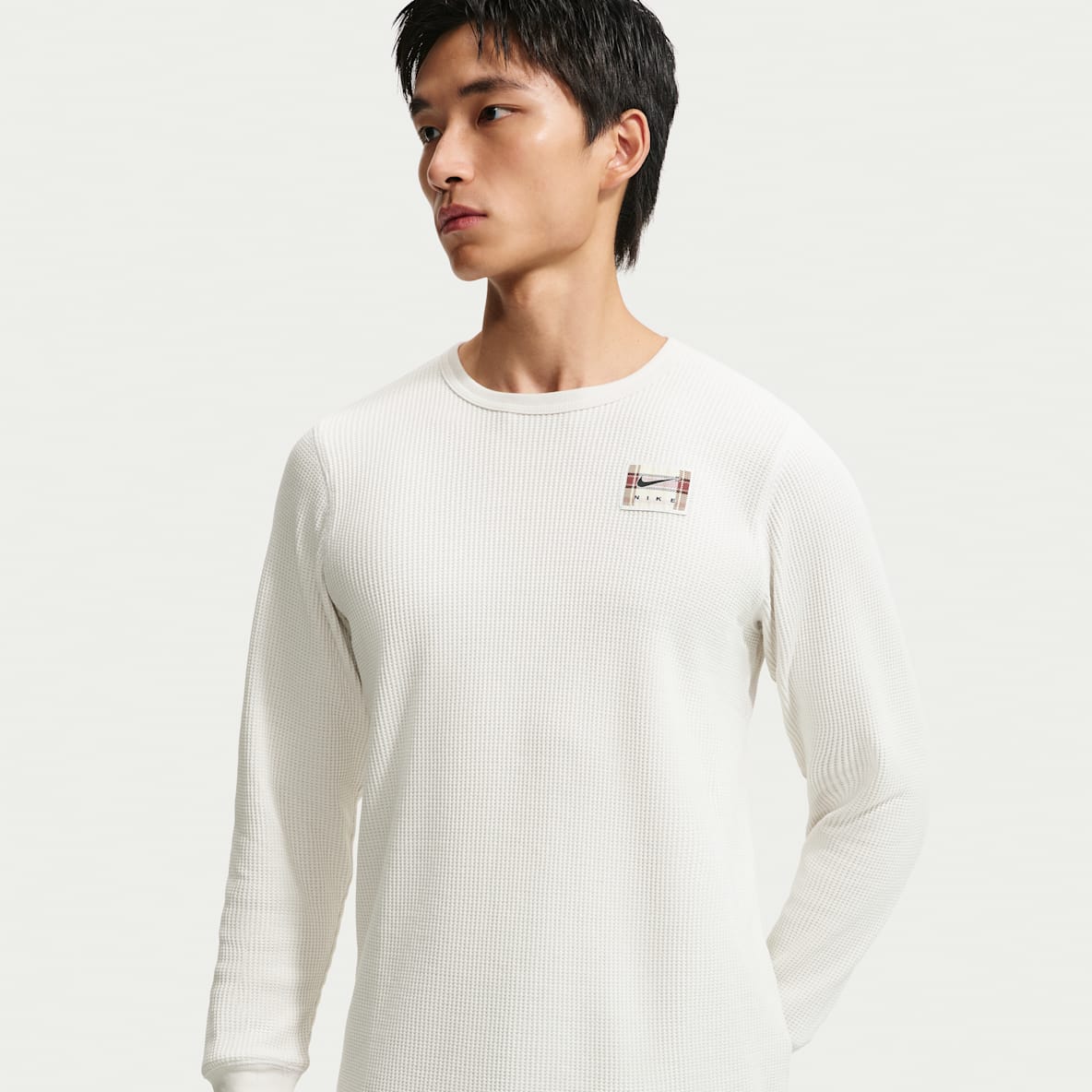 Nike Life 男子长袖厚实华夫格上衣