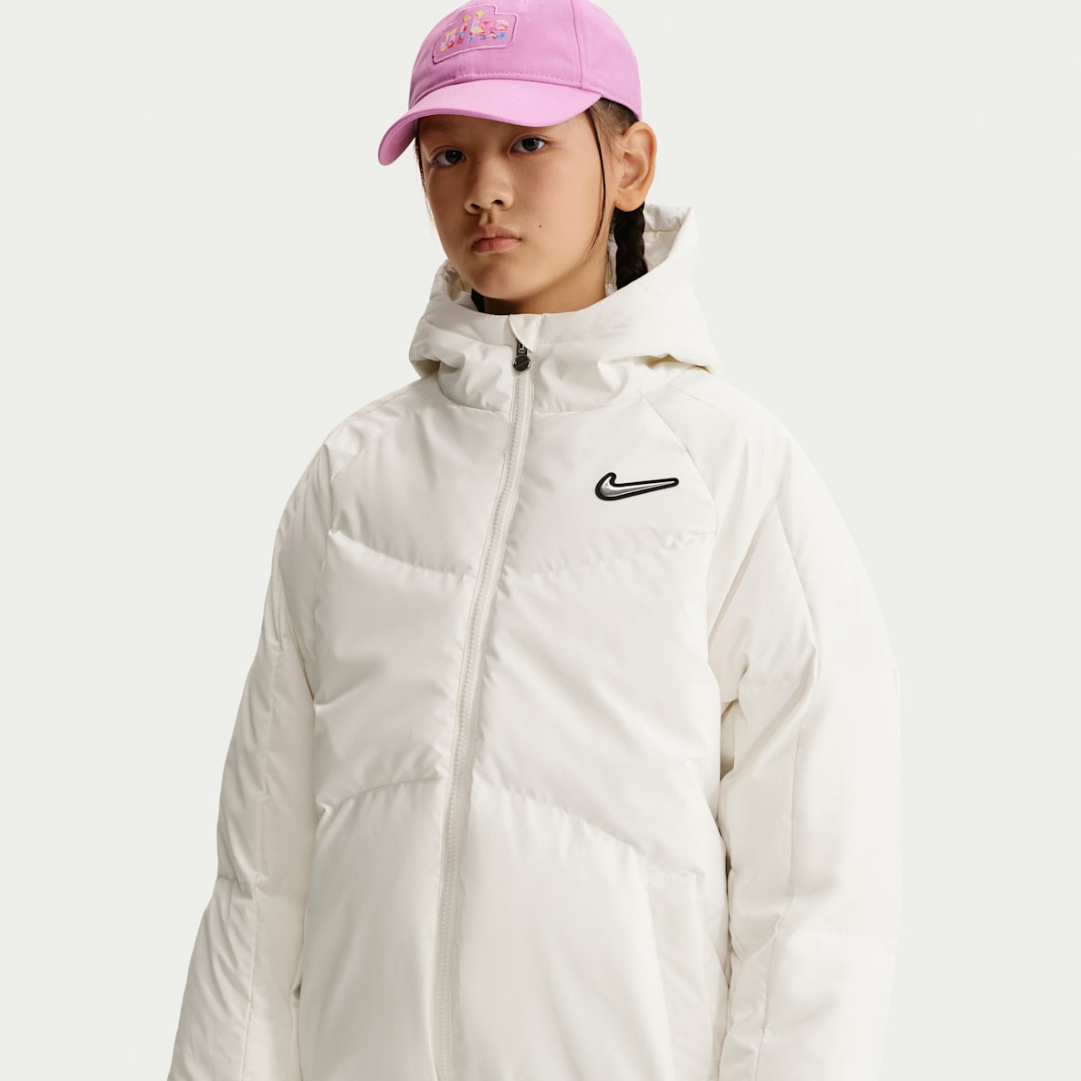 Nike Swoosh 大童亮面羽绒夹克