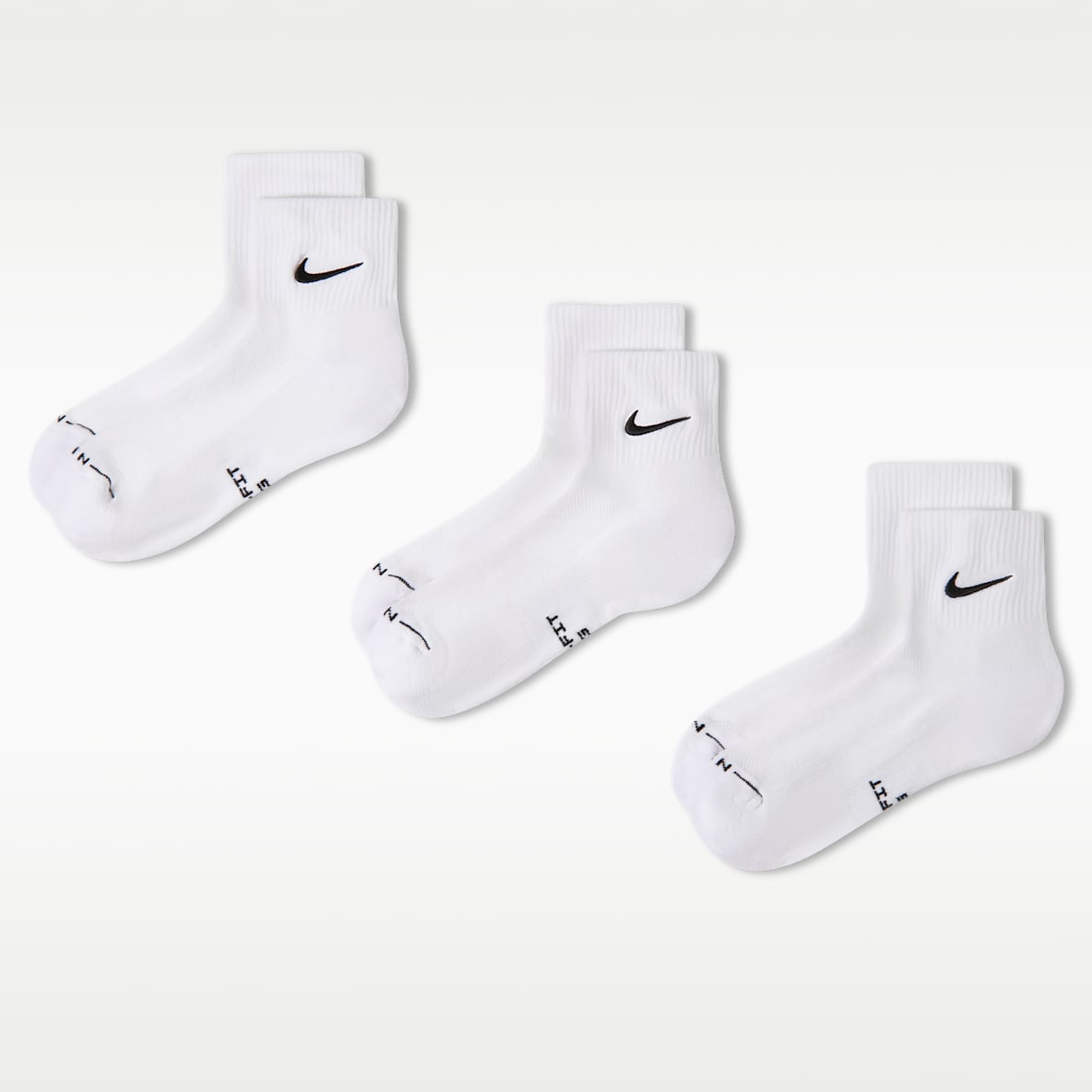 Nike Everyday Elevated 速干运动短袜（3 双）