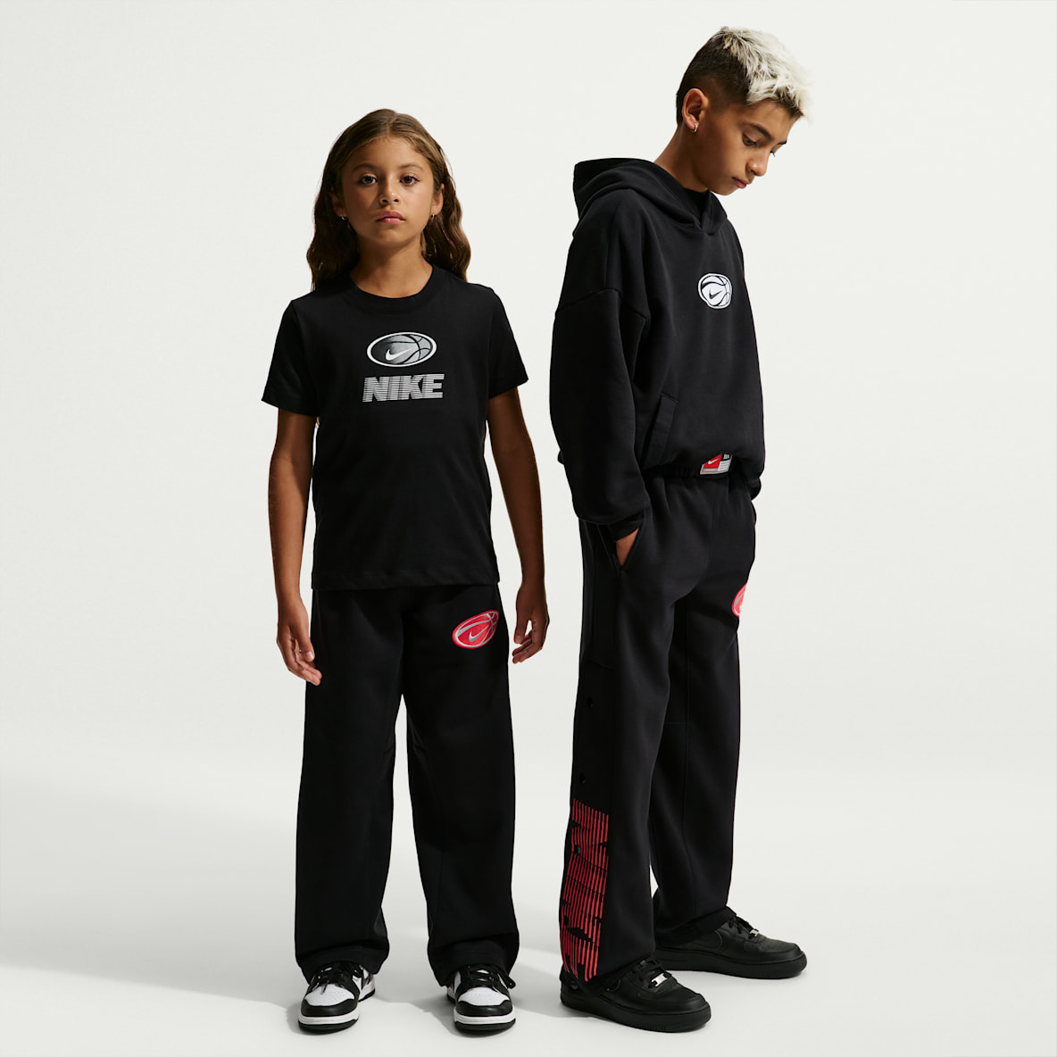 Nike 大童加绒篮球长裤