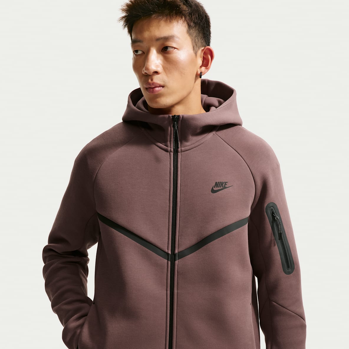 Nike Tech Windrunner 男子全长拉链开襟连帽衫