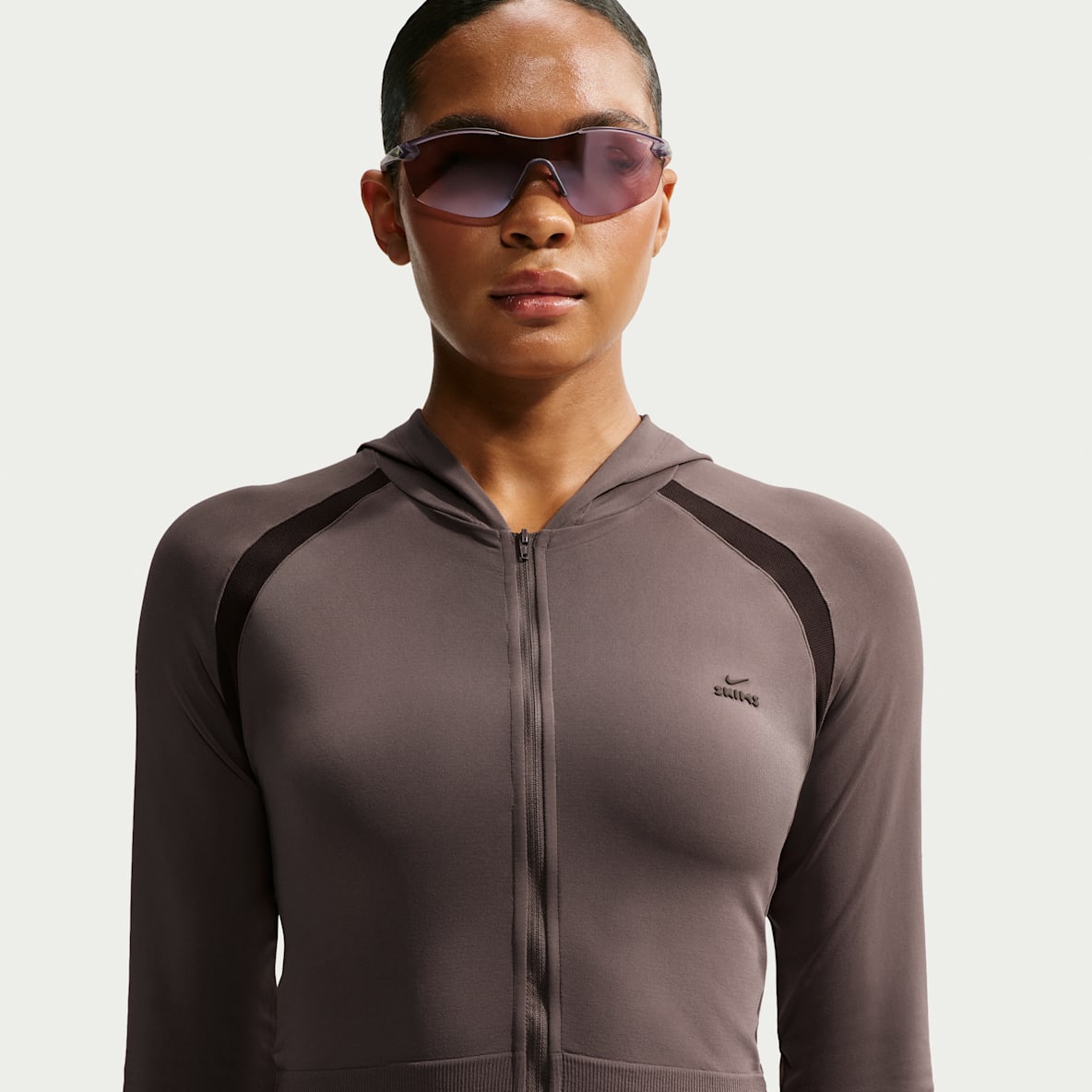 NikeSKIMS Stretch Knit 2.0 女子全长拉链开襟连帽衫