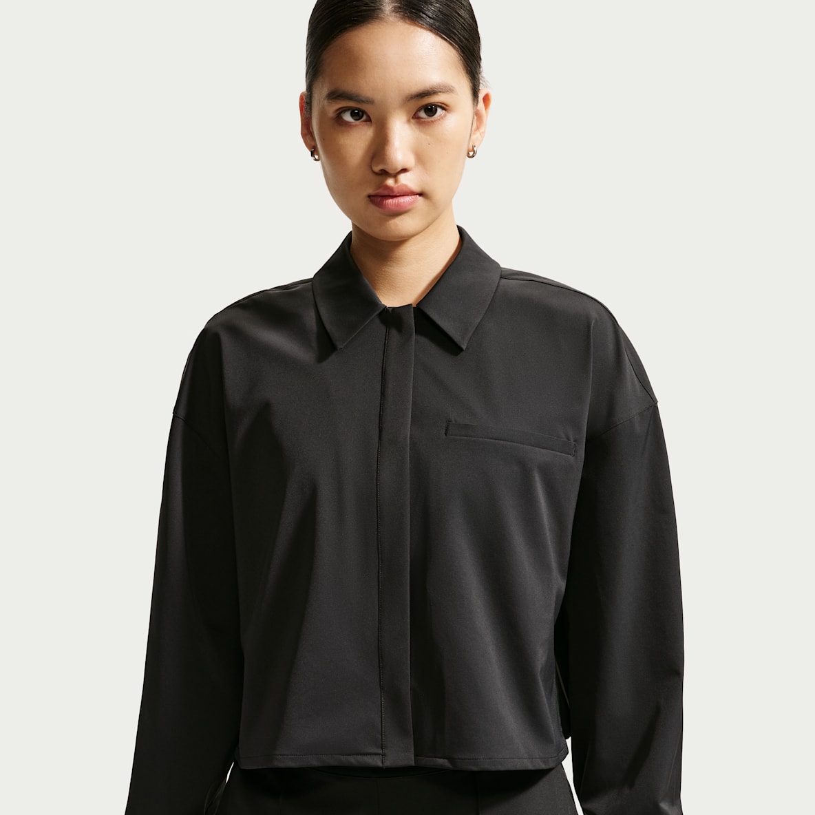 Nike 24.7 PerfectStretch Dri-FIT 无界弹韧女子速干短款长袖上衣