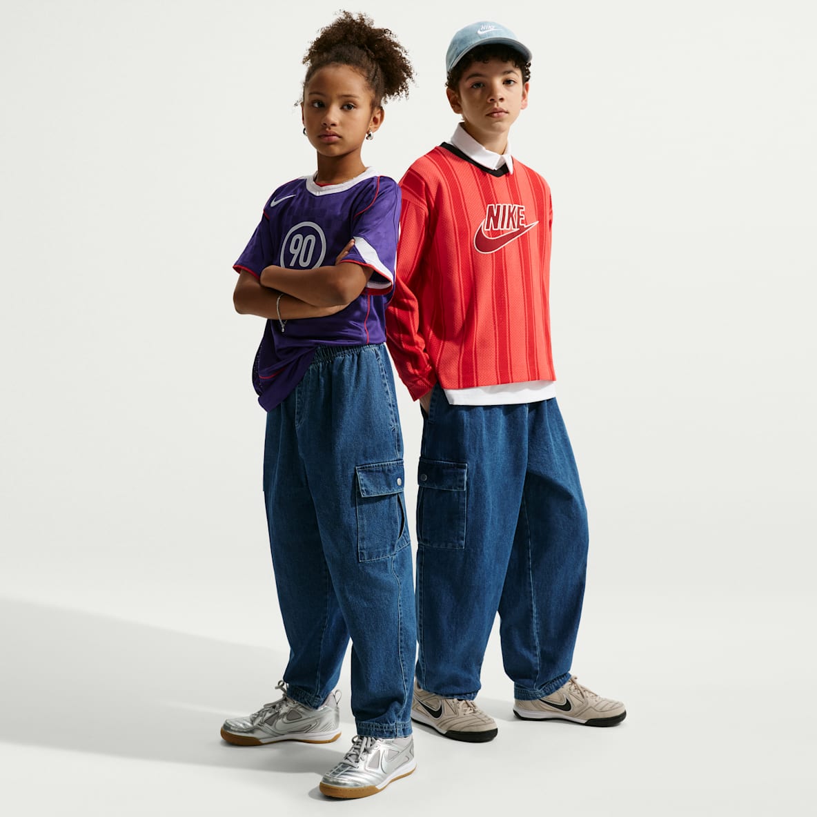 Nike Sportswear Collection 大童牛仔工装长裤