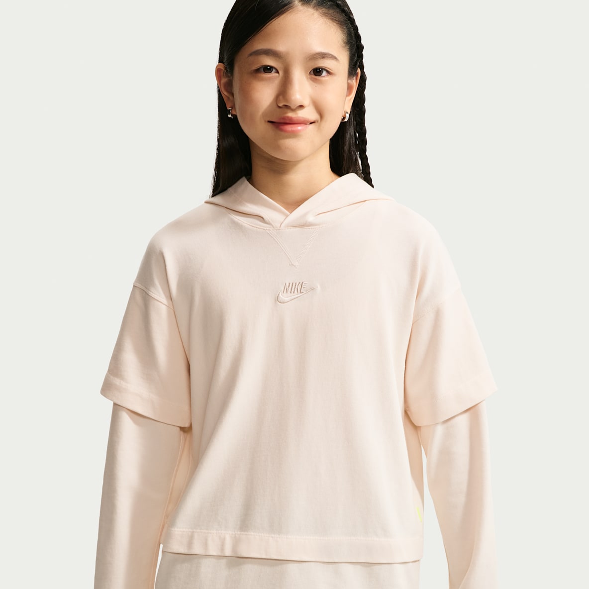 Nike Sportswear Collection 大童假两件式长袖上衣