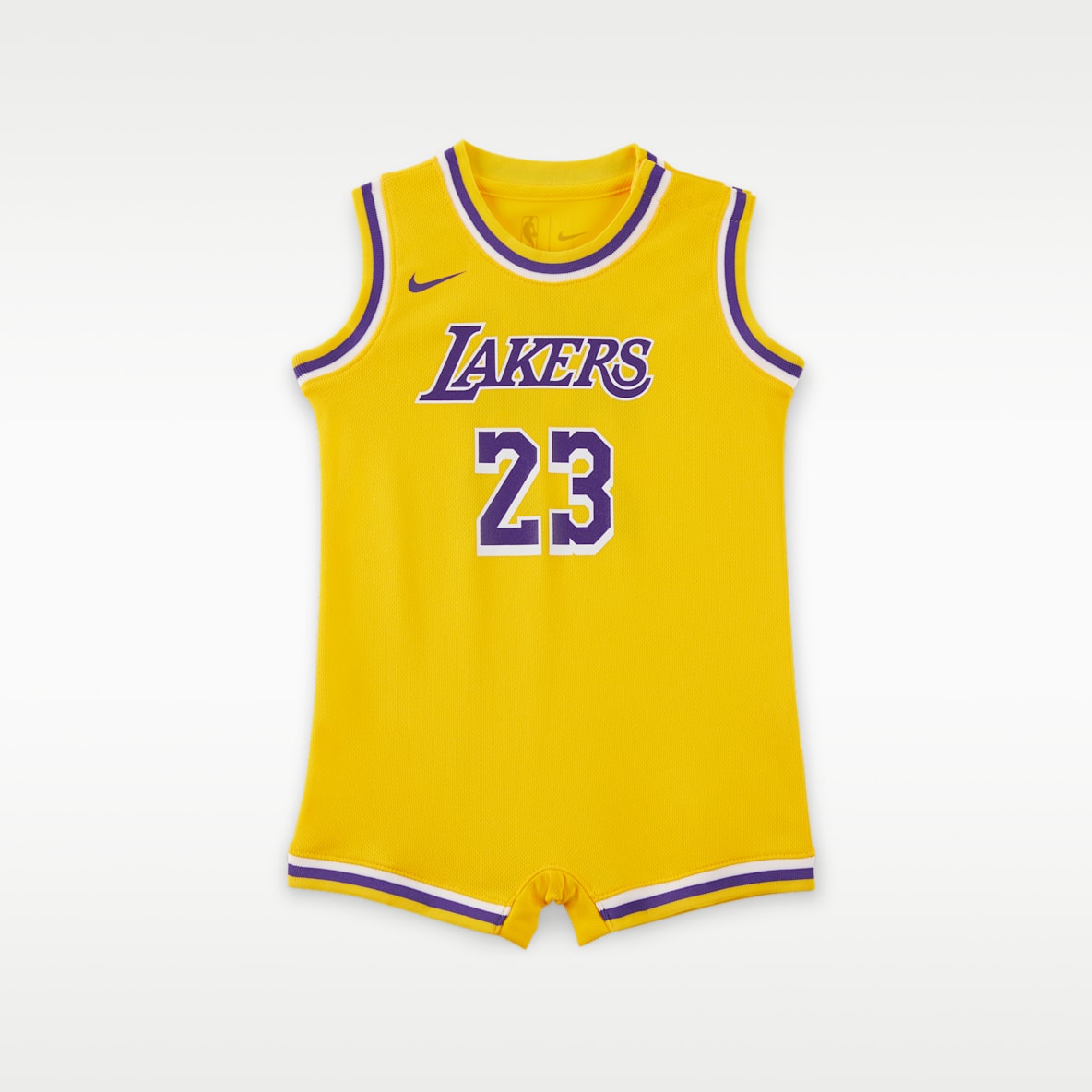 洛杉矶湖人队勒布朗·詹姆斯 (LeBron James) Nike NBA 婴童连体衣
