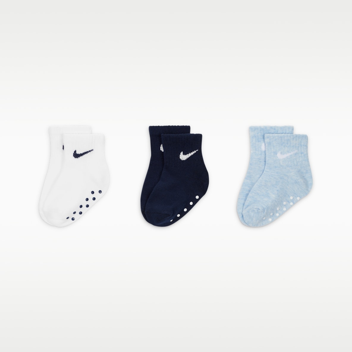 Nike Core Swoosh 婴童运动短袜（3 双）