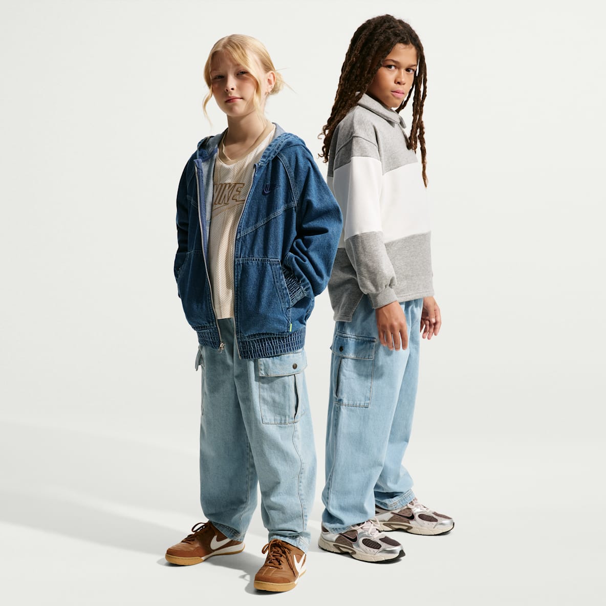 Nike Sportswear Collection 大童牛仔工装长裤