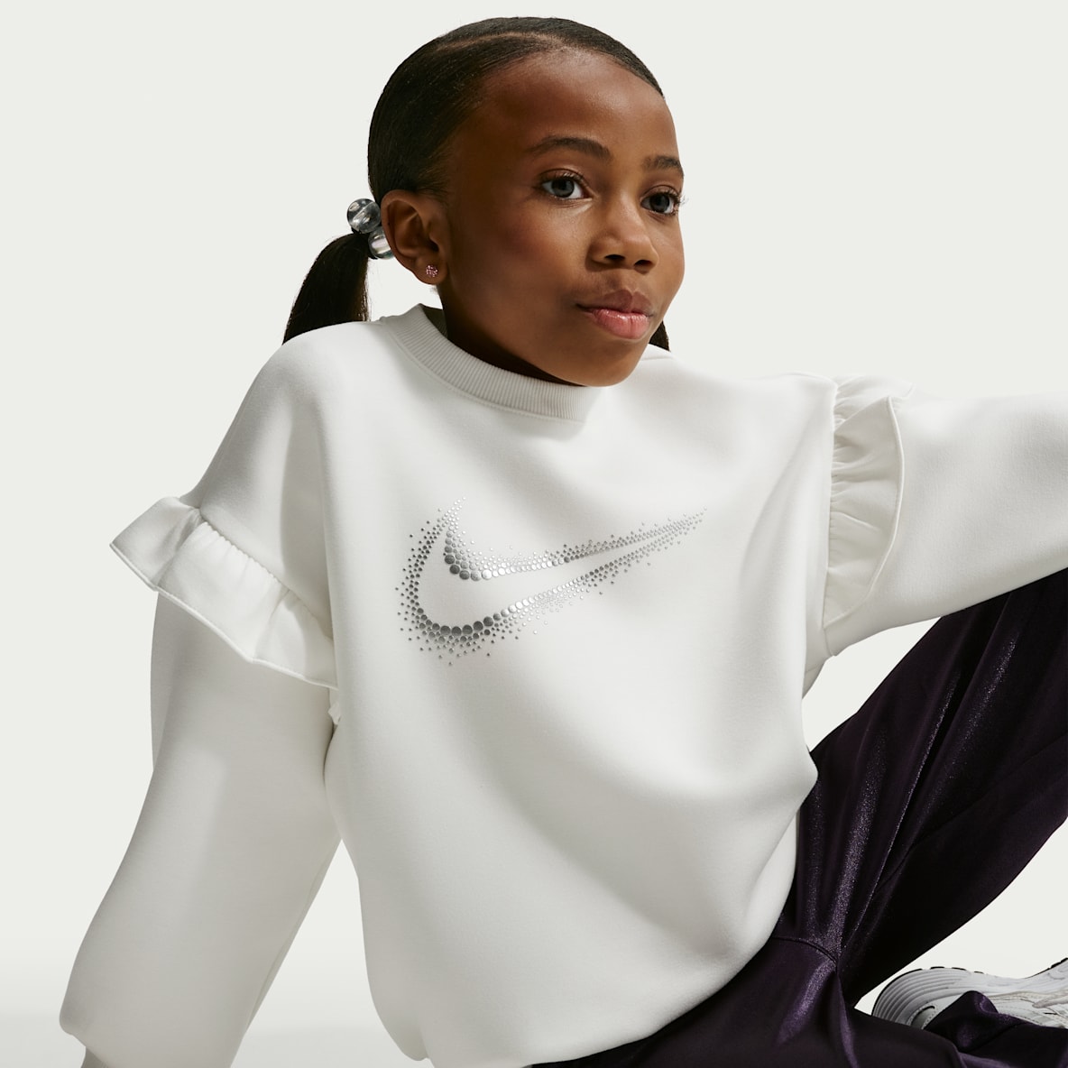 Nike Sparkle 幼童荷叶边装饰圆领上衣