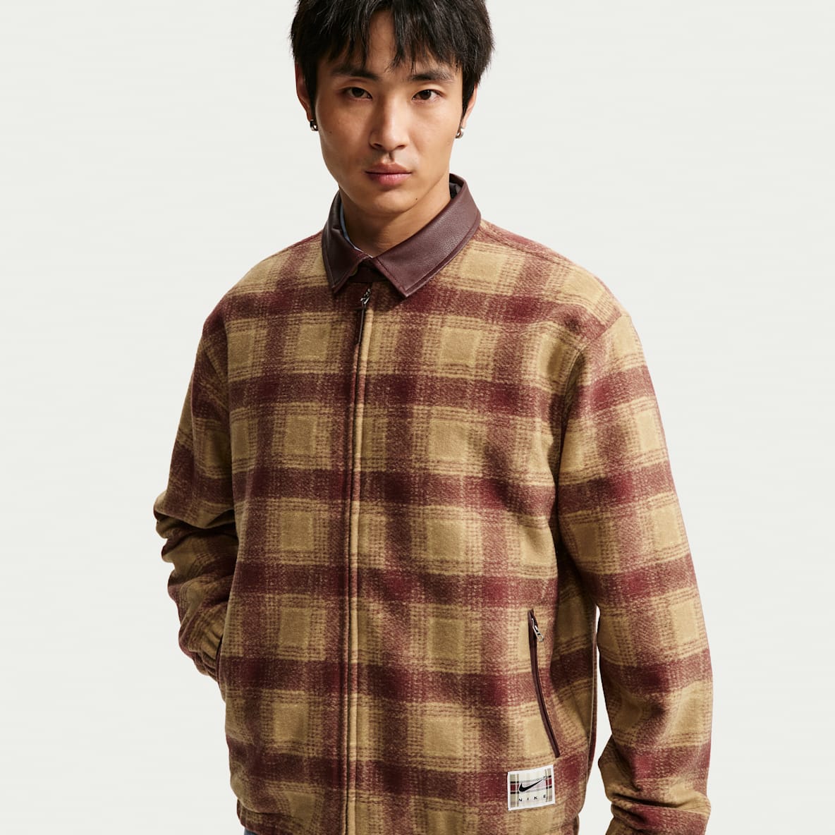 Nike Essential 男子格纹夹克