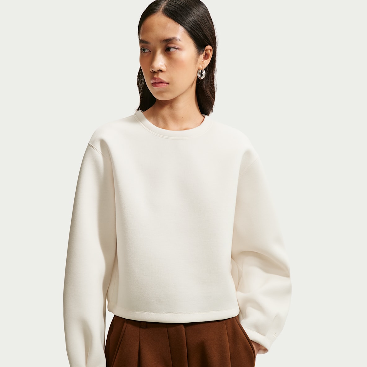 Nike Article Fleece 女子 Oversize 风长袖上衣