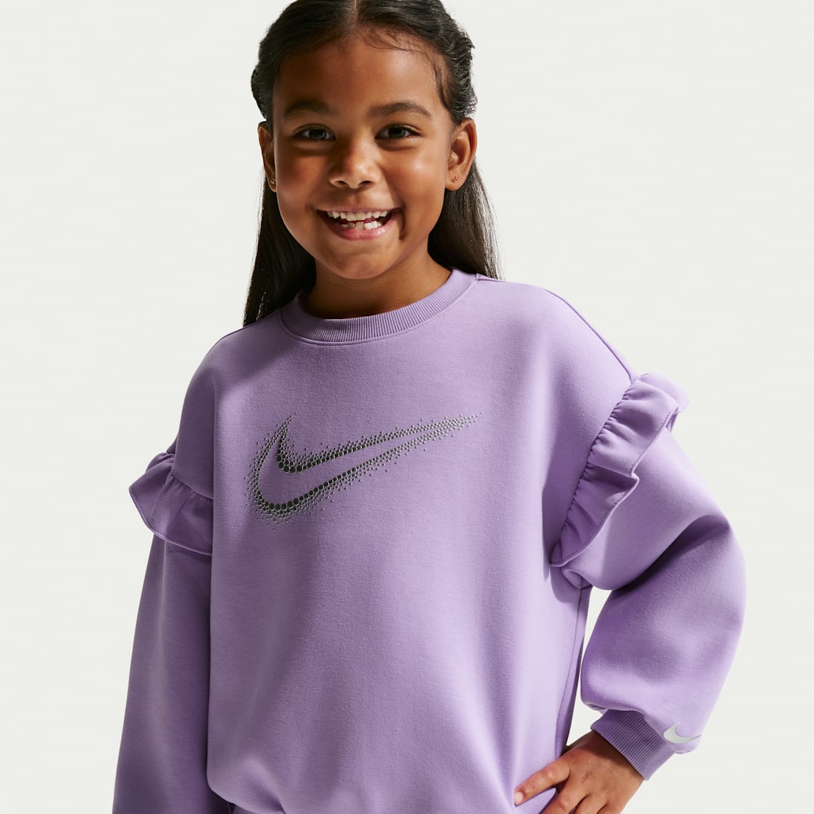 Nike Sparkle 幼童荷叶边装饰圆领上衣