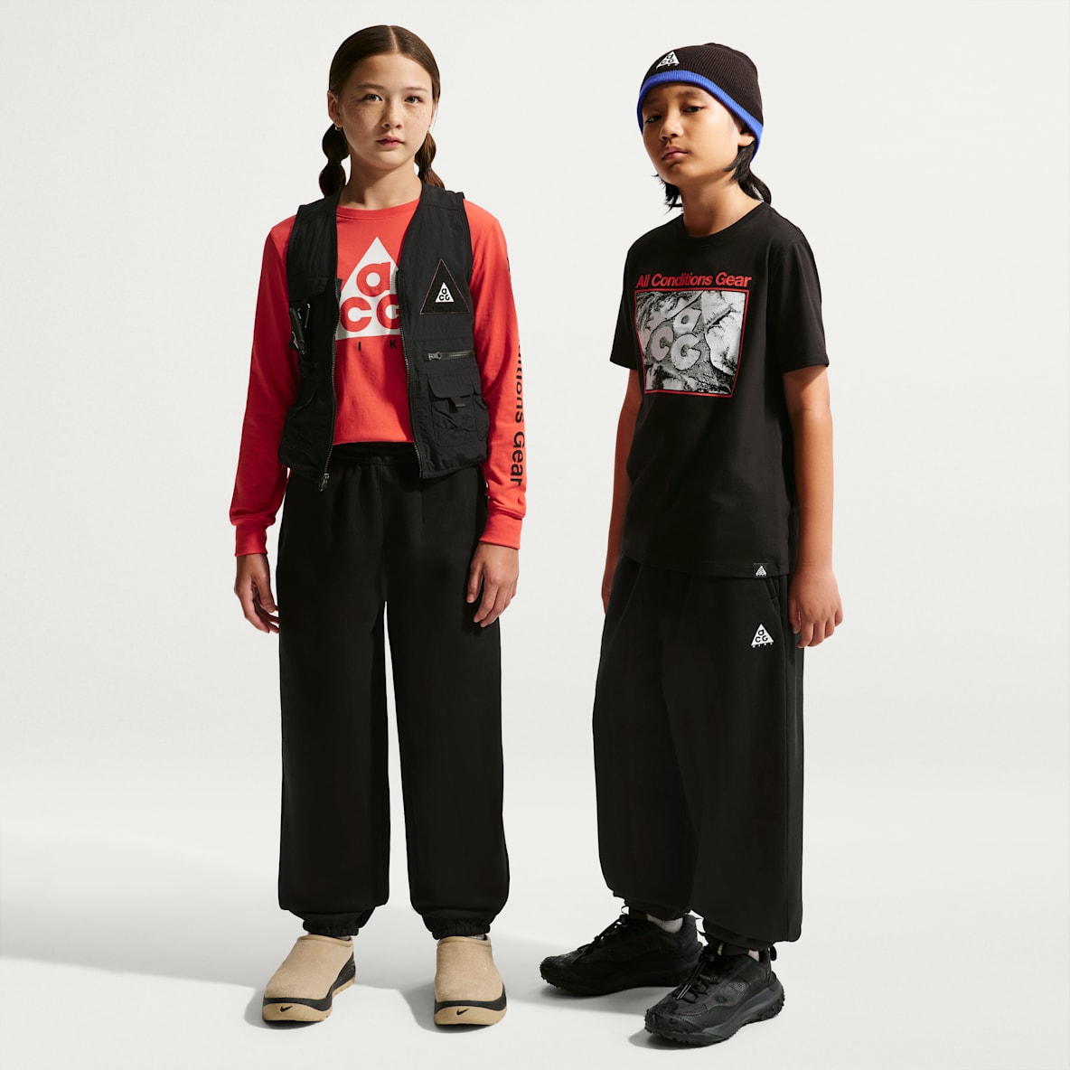 Nike ACG 大童 Oversize 风加绒长裤