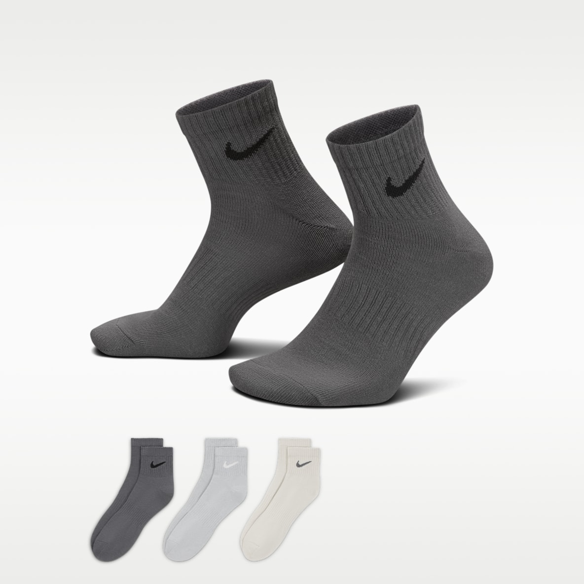 Nike Everyday Lightweight 速干训练短袜（3 双）