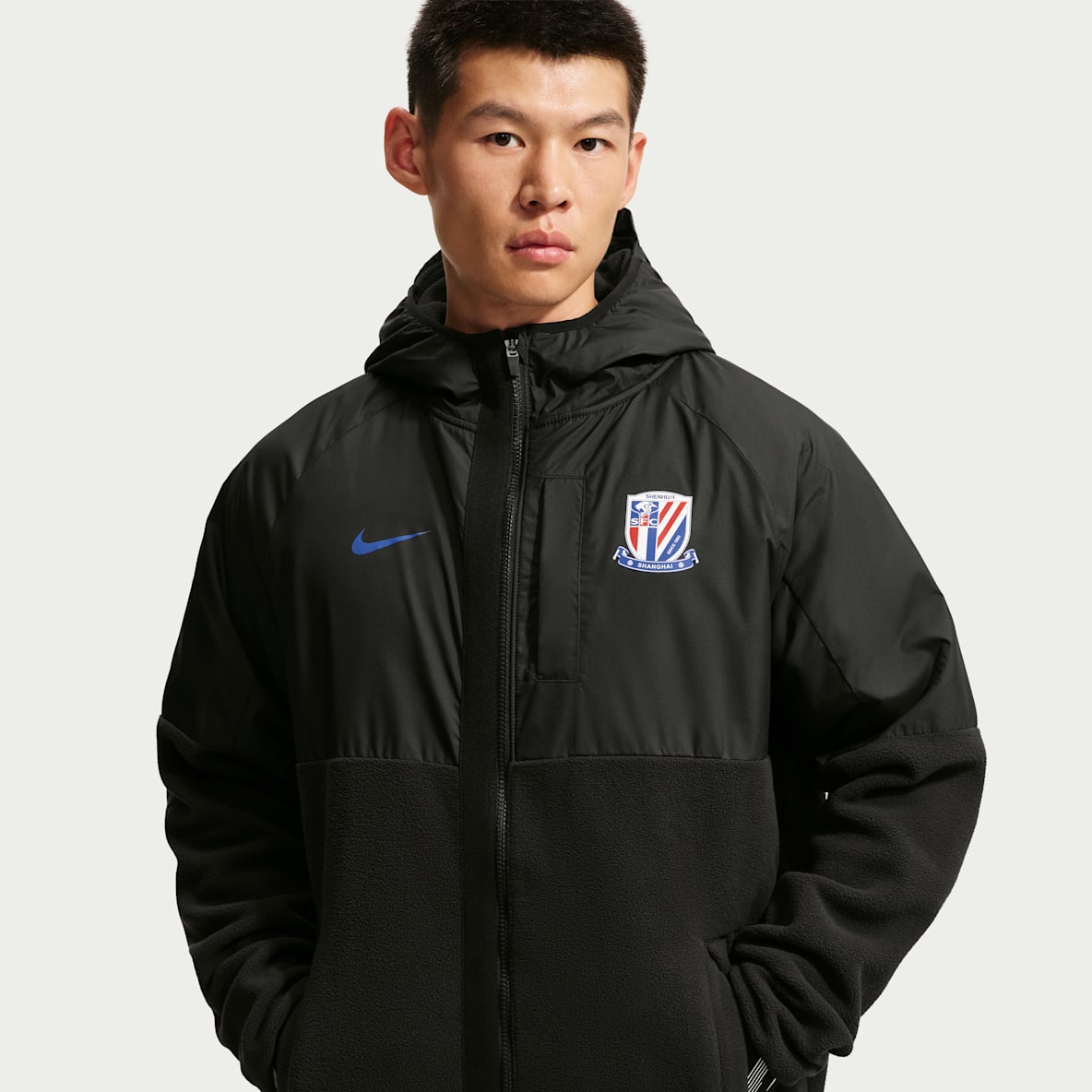 上海申花足球俱乐部 Nike 男子冬季款摇粒绒足球夹克