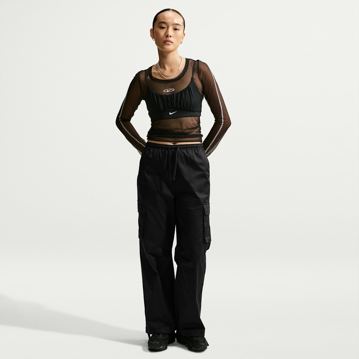 Nike Sportswear 女子宽松中腰机能风工装长裤