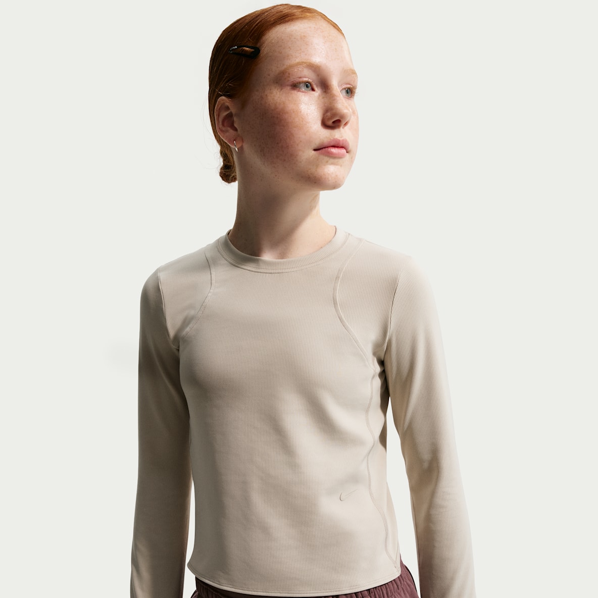 Nike MAVN Dri-FIT 耐克好动心系列大童（女孩）速干罗纹长袖上衣