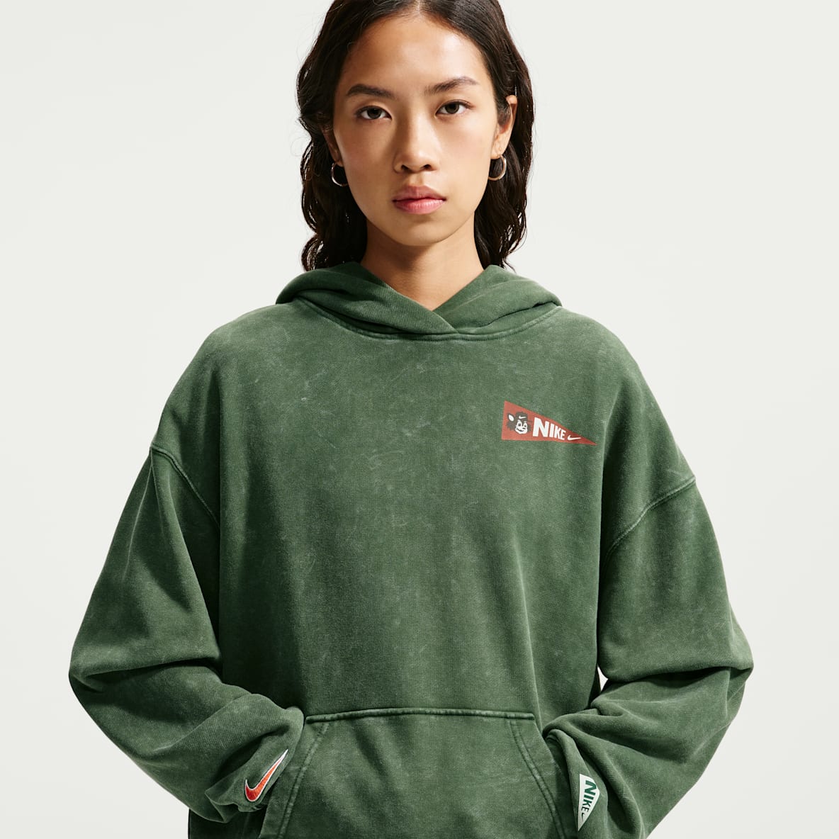 Nike Studio Fleece Medium Weight 耐克廓系卫衣系列女子 Oversize 风中克重套头连帽衫
