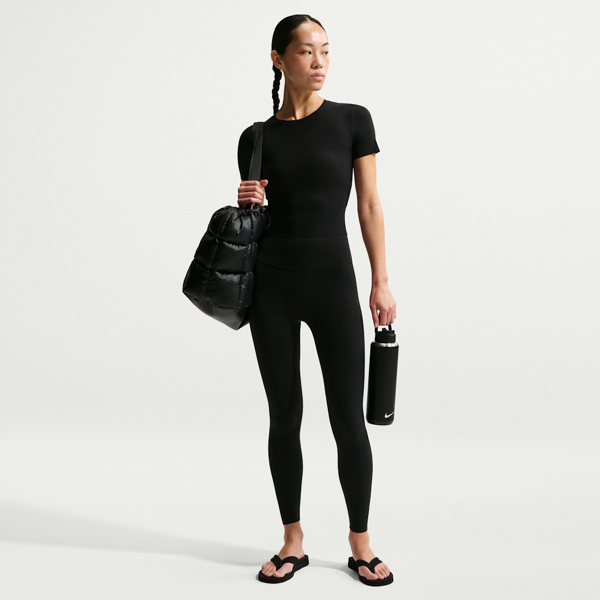 Nike Zenvy 女子柔韧速干高腰九分紧身裤