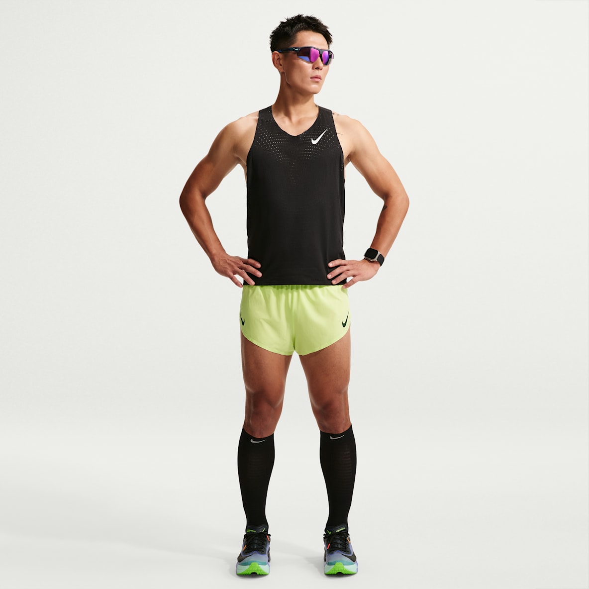 Nike AeroSwift Dri-FIT ADV 男子速干跑步短裤(含衬裤)