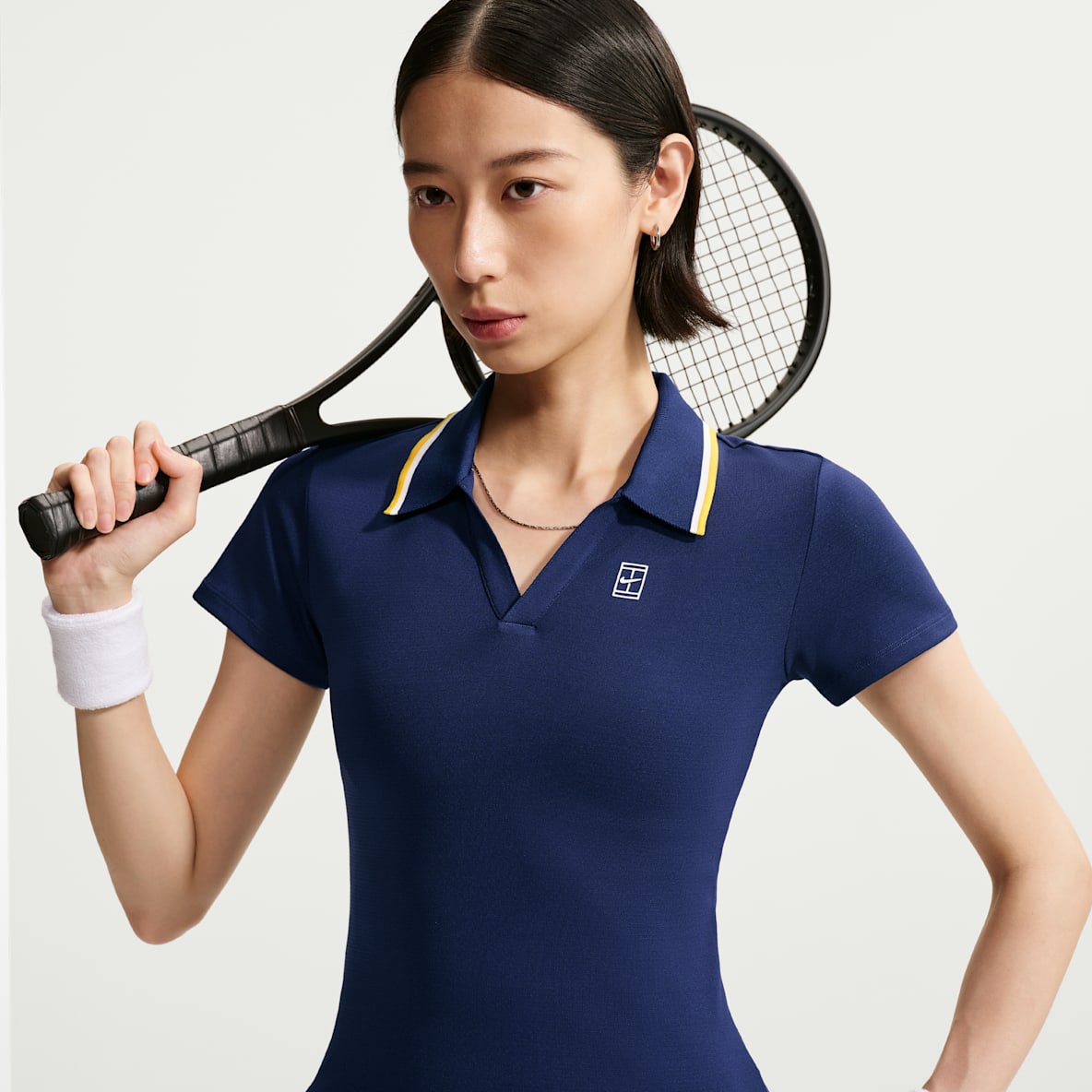 NikeCourt Slam Dri-FIT 女子速干短袖网球翻领T恤