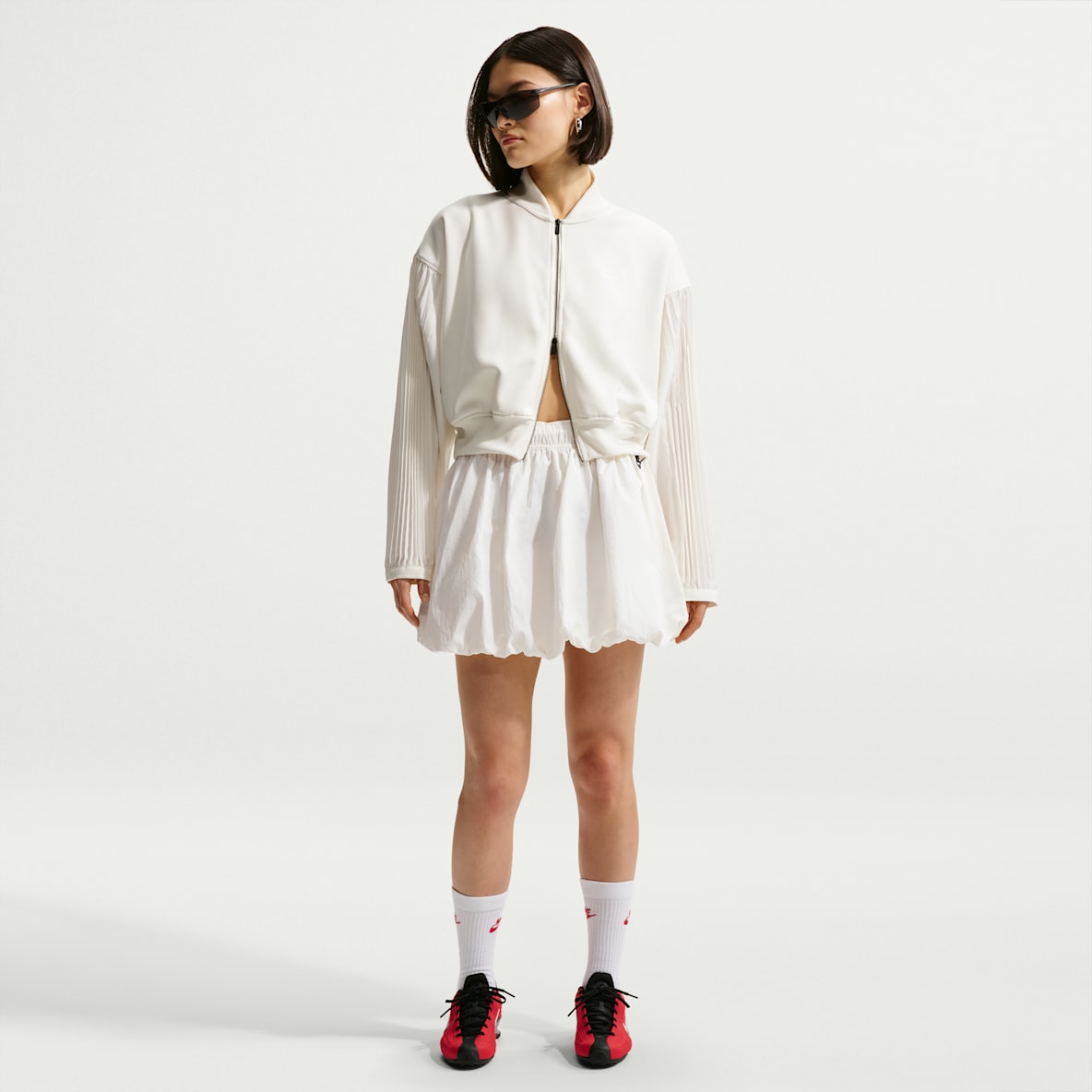 Nike Sportswear 女子宽松泡泡边半身裙