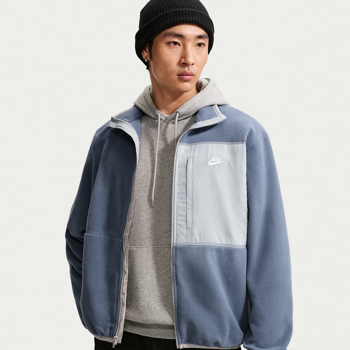 Nike Club Therma-FIT 男子摇粒绒全长拉链开襟夹克