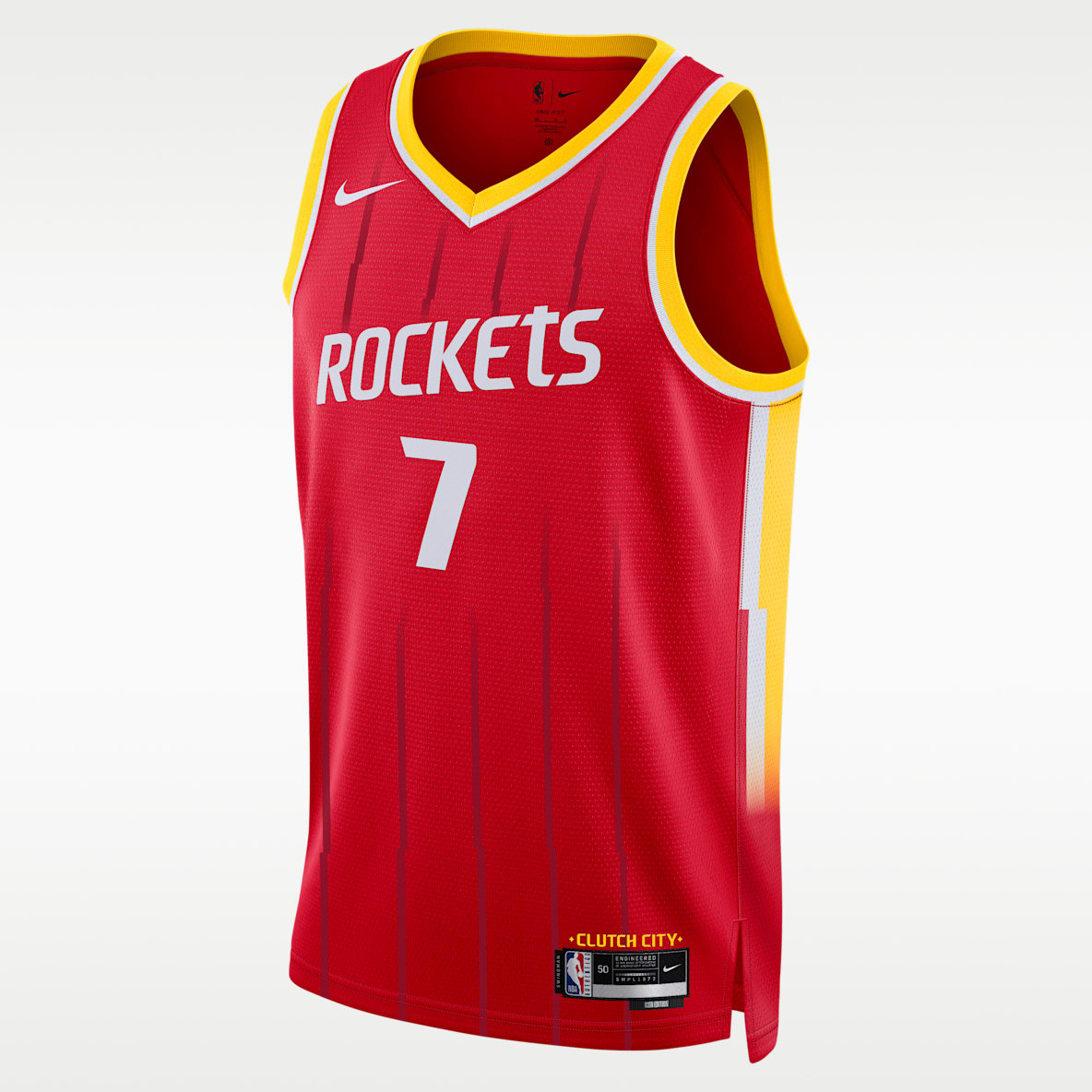 休斯顿火箭队 Icon Edition Nike Dri-FIT NBA Swingman Jersey 男子速干球衣