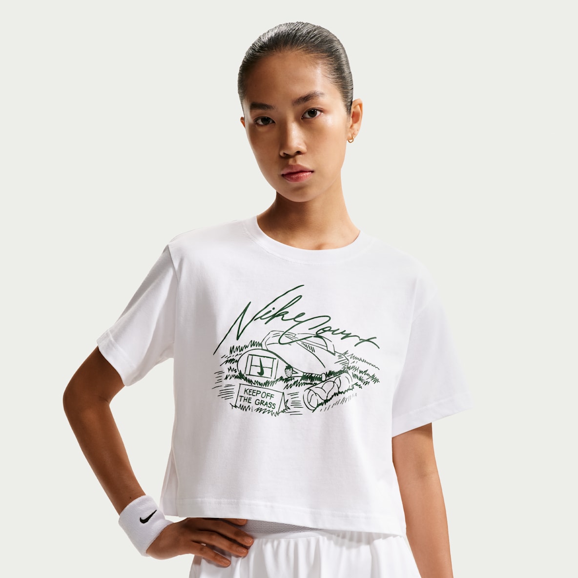 Nike 女子短款网球T恤