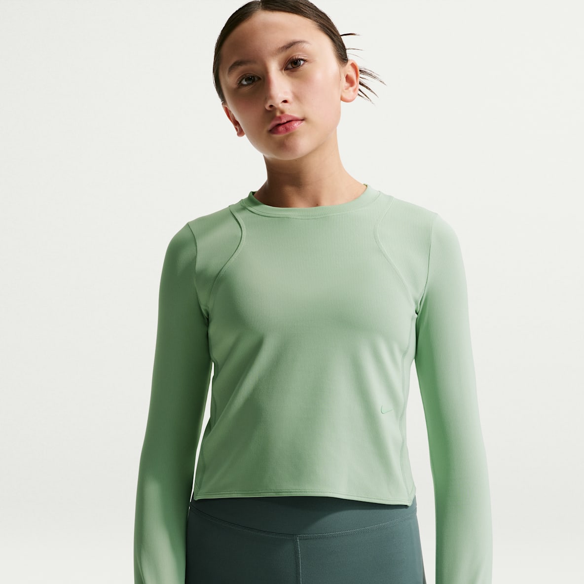 Nike MAVN Dri-FIT 耐克好动心系列大童（女孩）速干罗纹长袖上衣