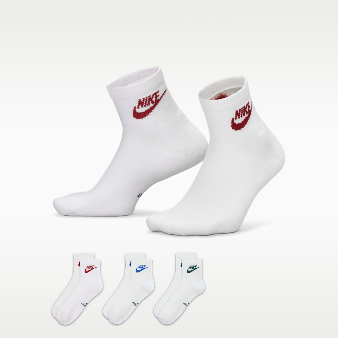 Nike Everyday Elevated 速干运动短袜（3 双）