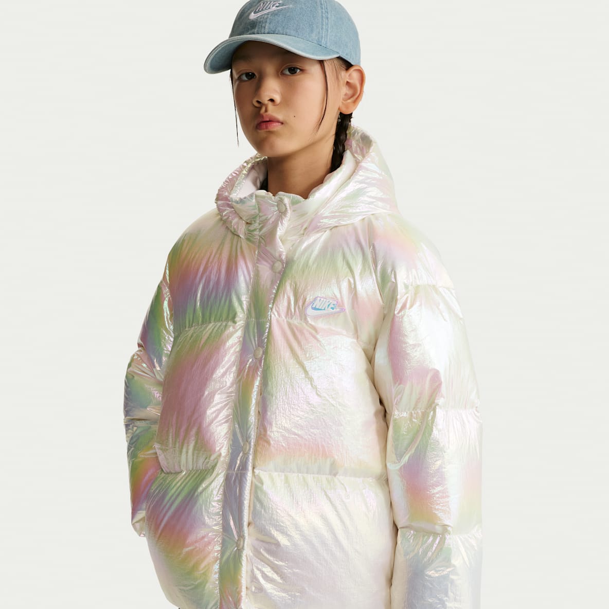 Nike 大童高光泽羽绒夹克