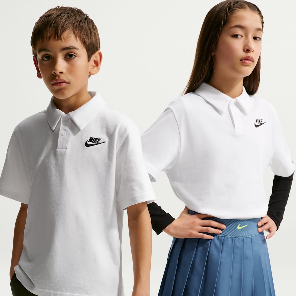 Nike Sportswear Club 大童针织短袖翻领T恤