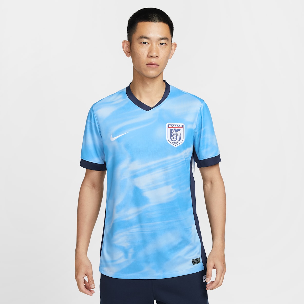 大连英博主场球迷版 Nike Dri-FIT 男子速干短袖足球球衣