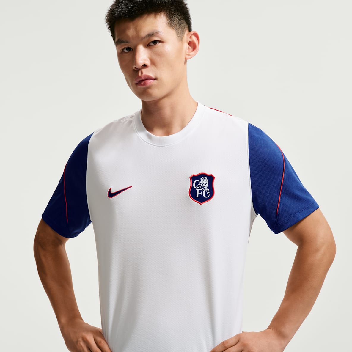 切尔西足球俱乐部 Strike Third Nike Dri-FIT 男子速干足球短袖上衣