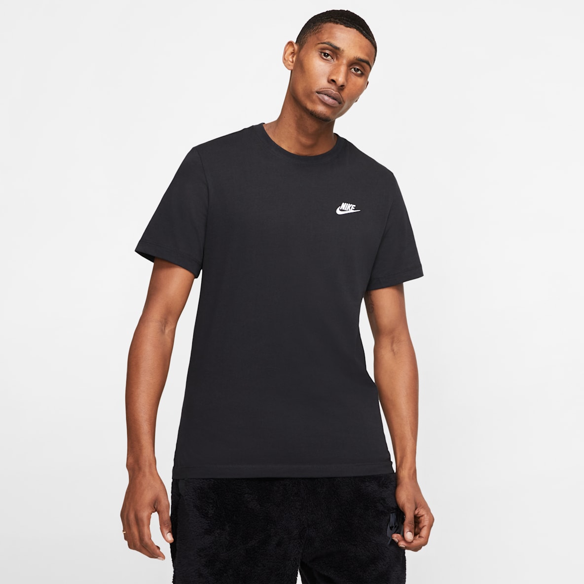 Nike Sportswear Club 男子刺绣柔软纯棉短袖T恤
