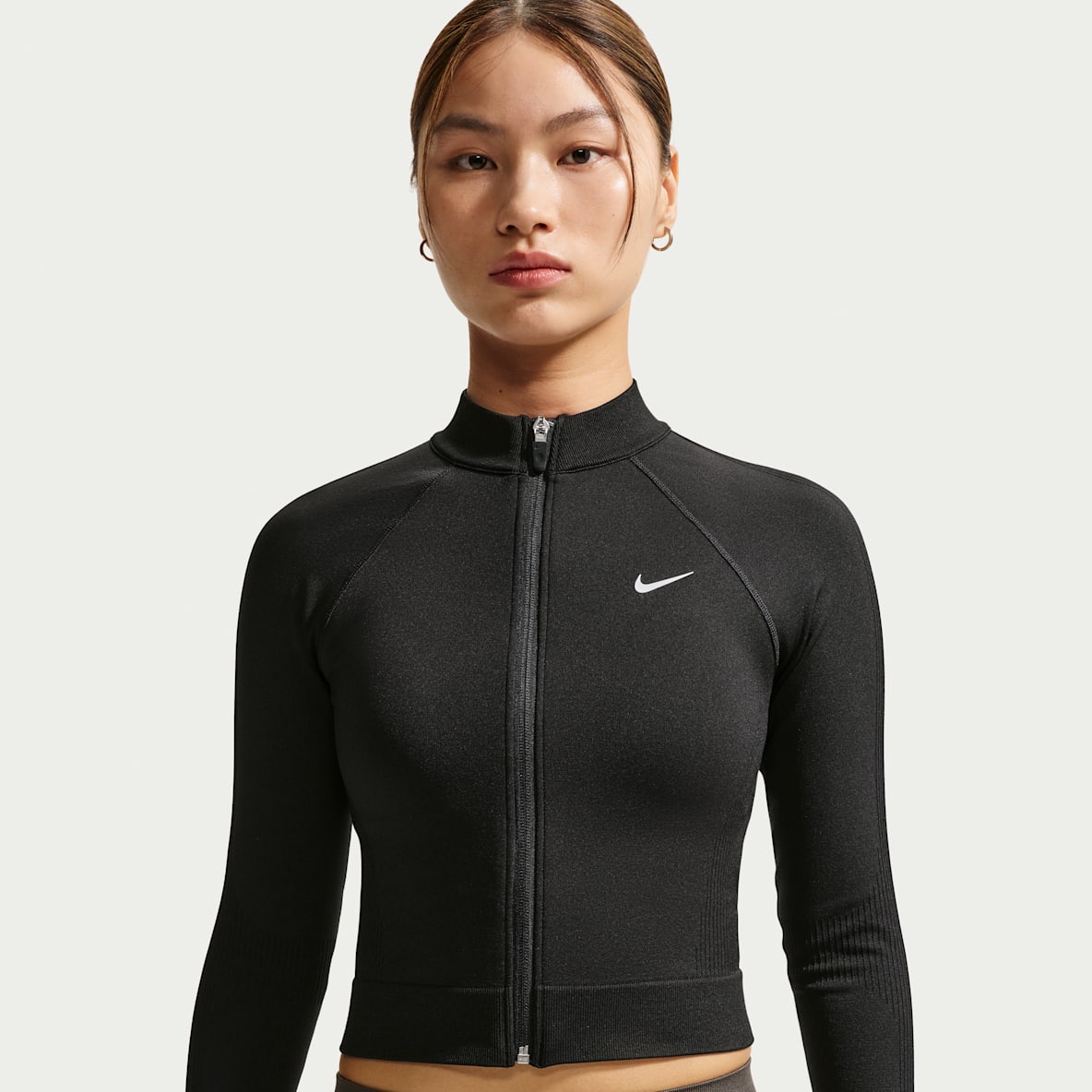 Nike Pro Dri-FIT 女子速干全长拉链开襟紧身训练上衣