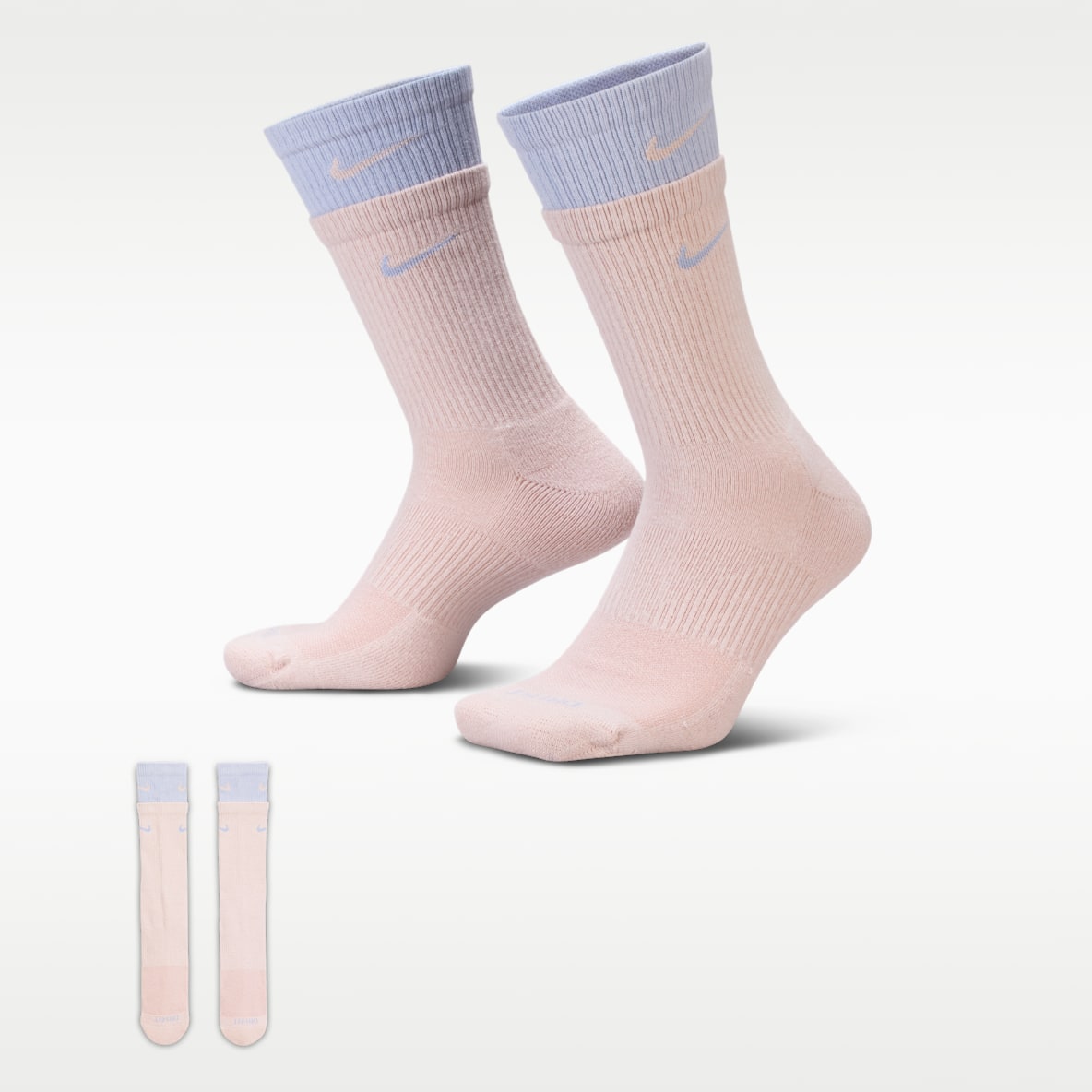 Nike Everyday Plus Nike Everyday Plus 舒适速干中筒训练袜(1 双)