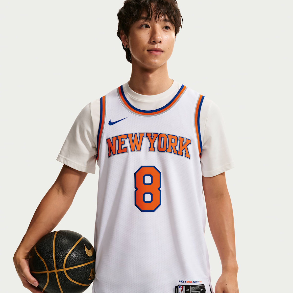 纽约尼克斯队 OG·阿努诺比 (OG Anunoby) Association Edition Nike Dri-FIT NBA Swingman Jersey 速干球衣