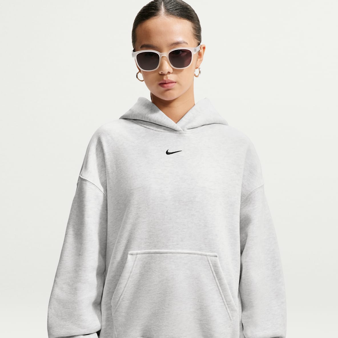 Nike Studio Fleece 耐克廓系卫衣系列女子 Oversize 风中克重加绒套头连帽衫