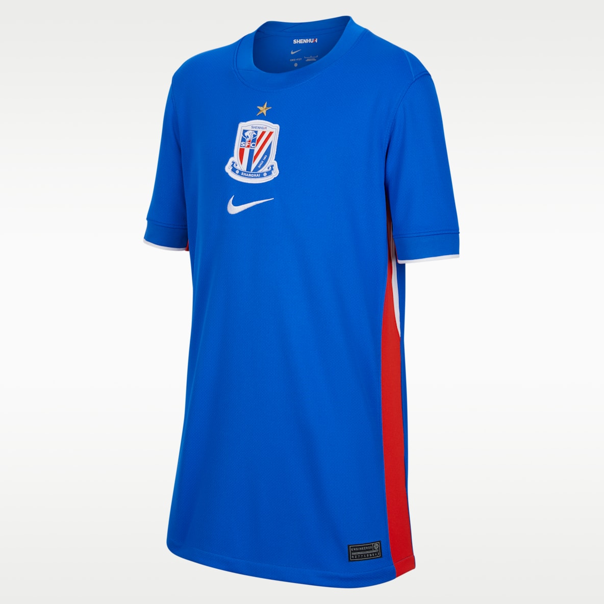 上海申花主场球迷版 Nike Dri-FIT 大童速干短袖足球球衣