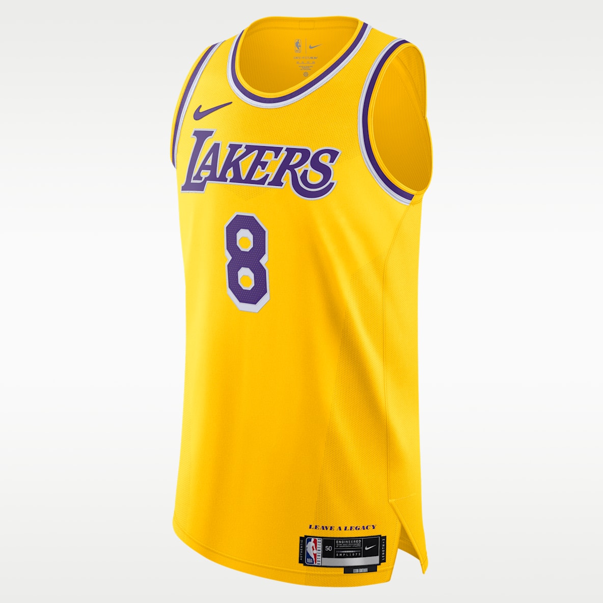 洛杉矶湖人队 Icon Edition Nike Dri-FIT ADV NBA Authentic Jersey 男子速干球衣