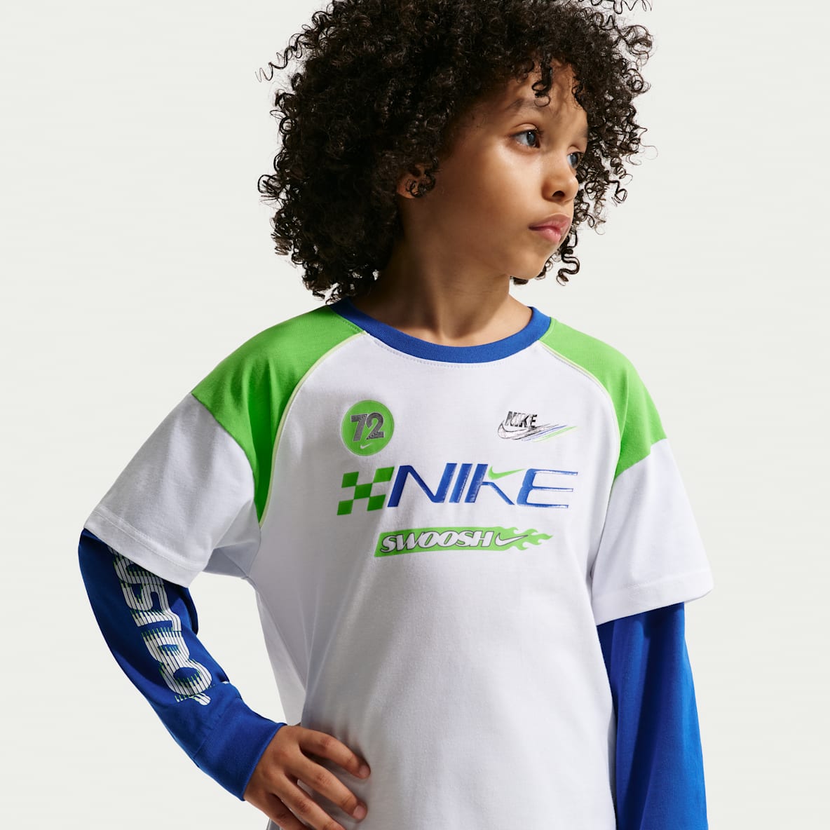 Nike Sportswear Nike Sportswear 幼童假两件式长袖T恤